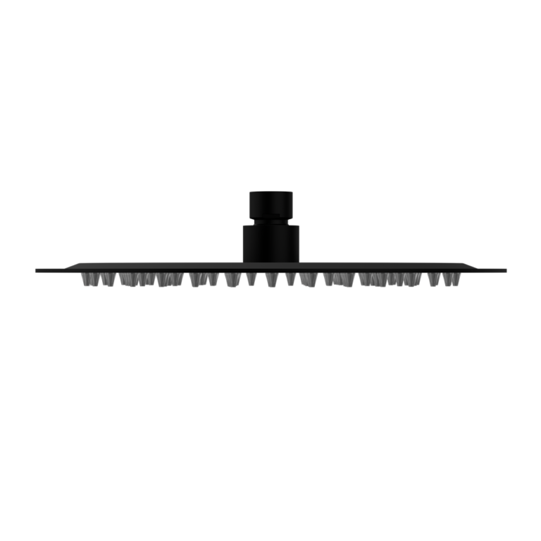 Nero 250mm Round Stainless Steel Shower Head 4 Star Rating Matte Black (NR507036MB)