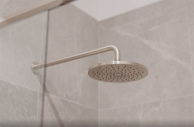 Nero Round Shower Arm 330mm Length Brushed Nickel (NR502BN)