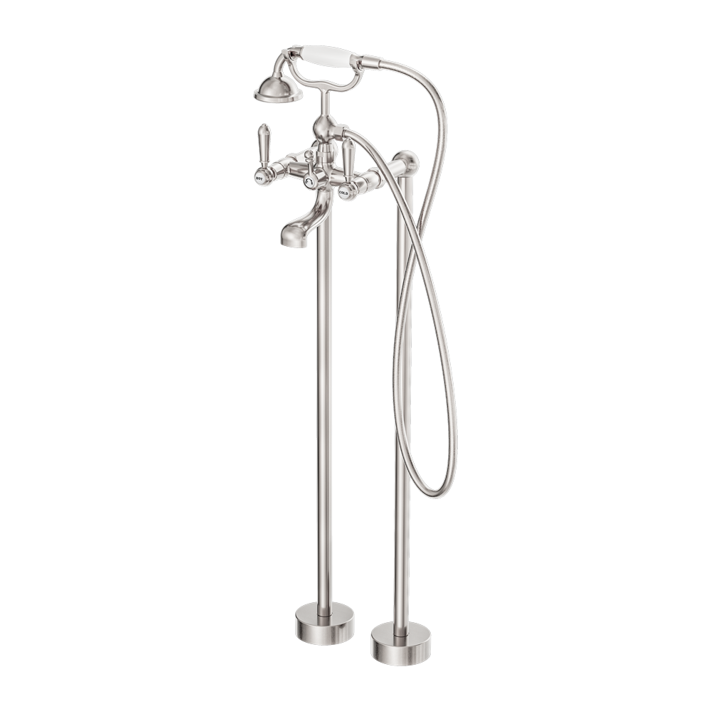 Nero York Freestanding Bath Set Brushed Nickel (NR692103A01BN)