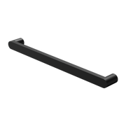Nero Bianca 240V Single Heated Towel Rail Matte Black (NR9025HMB)