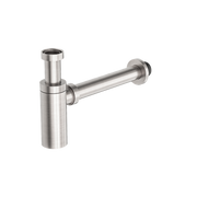 Nero 40mm Round Bottle Trap Brushed Nickel (NRA186WBN)
