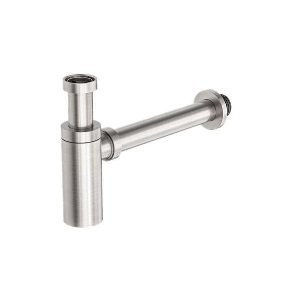 Nero 40mm Round Bottle Trap Brushed Nickel (NRA186WBN)