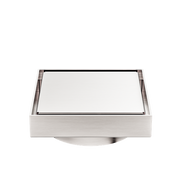 Nero 130mm Square Tile Insert Floor Waste 100Mm Outlet Brushed Nickel (NRFW008BN)