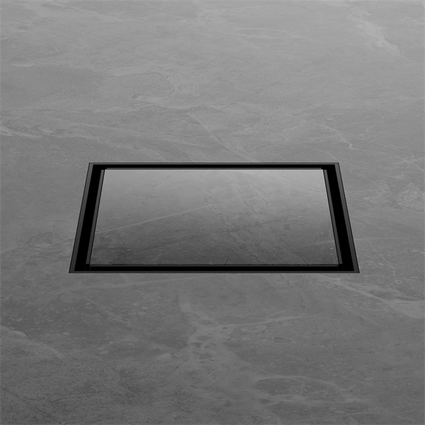 Nero 130mm Square Tile Insert Floor Waste 100Mm Outlet Matte Black (NRFW008MB)