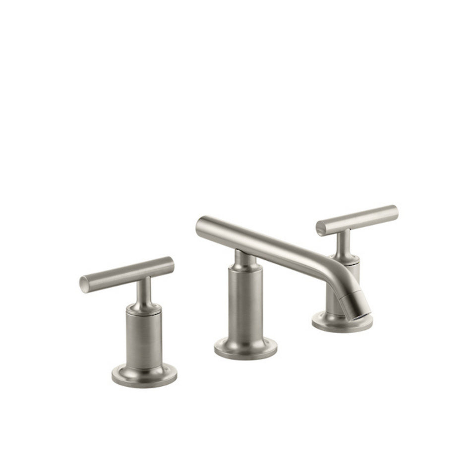 Kohler Purist Basin Set with Low Spout Brushed Nickel (14410A-B4-BN)