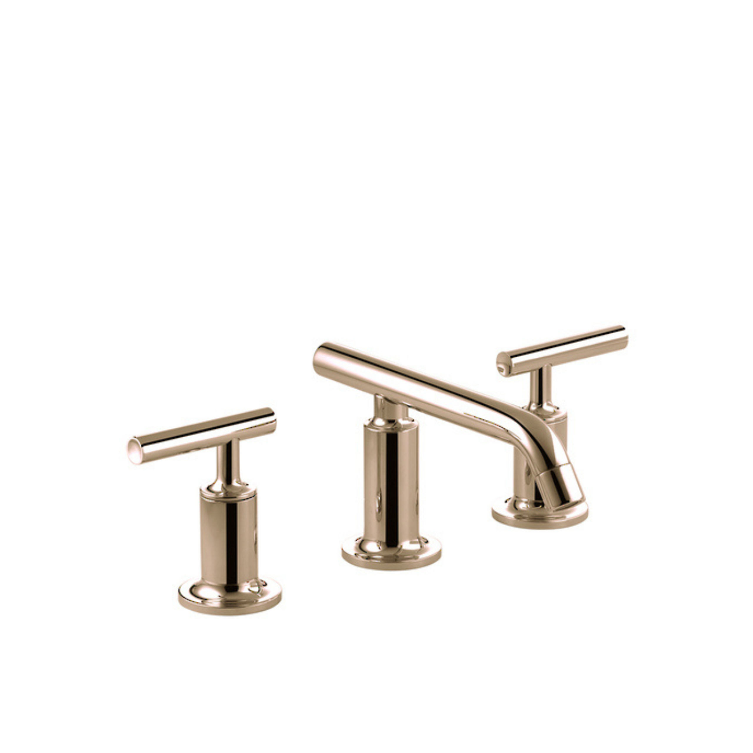 Kohler Purist Basin Set with Low Spout Rose Gold (14410A-B4-RGD)