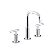 Kohler Purist Hob Mount Basin Set - Lever Handle Chrome (14406A-B4-CP)