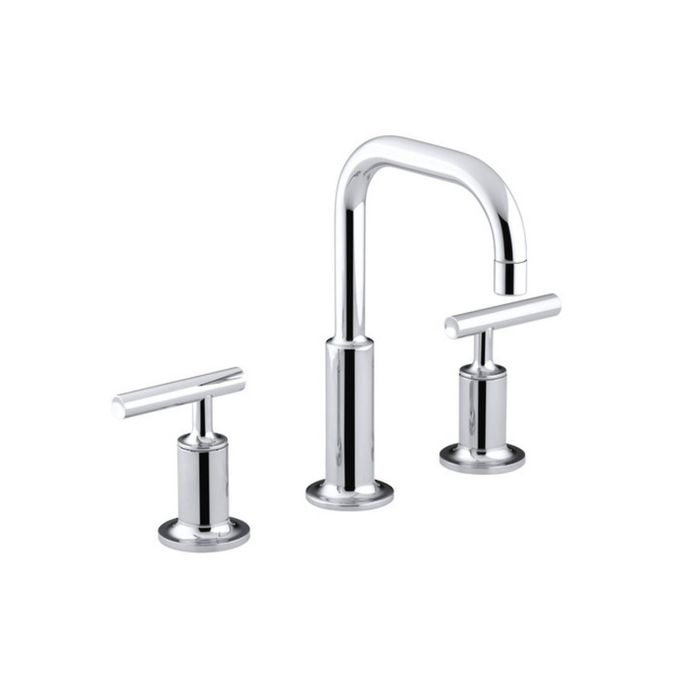Kohler Purist Hob Mount Basin Set - Lever Handle Chrome (14406A-B4-CP)