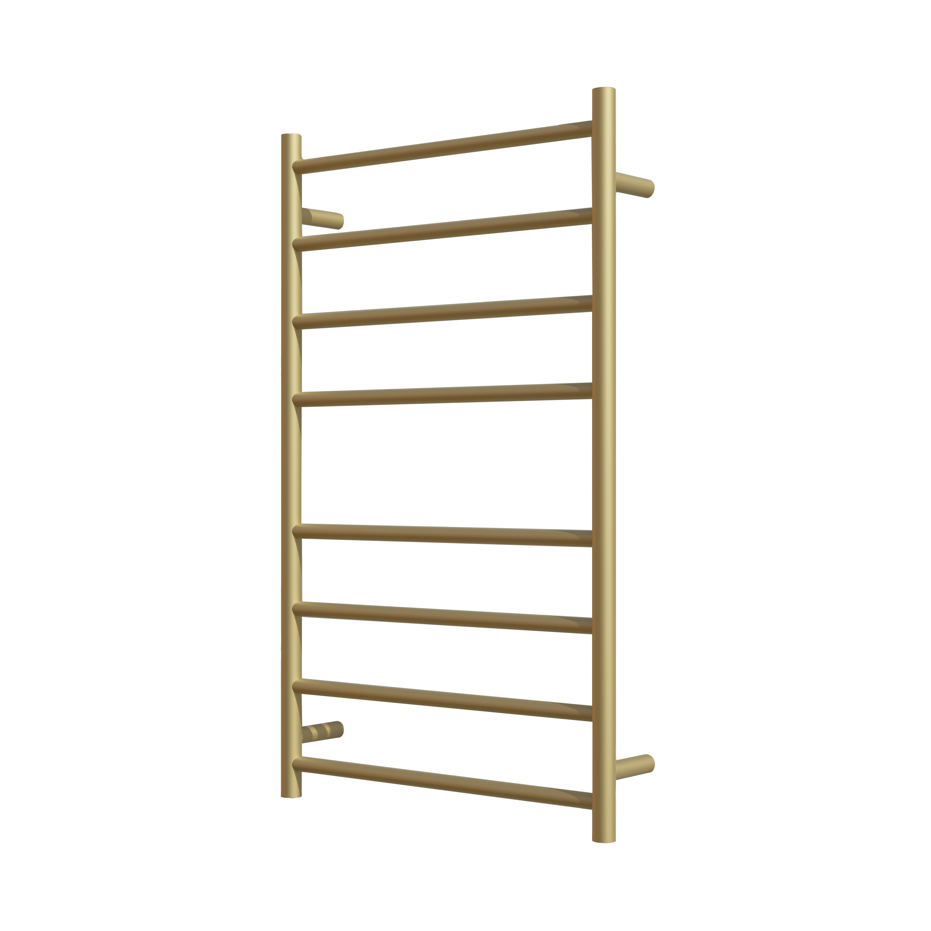 Nora Verona Heated Towel Rail Round 8 Bar H1000*W600*D120mm Brushed Brass (RBHTR-BB-R1060)