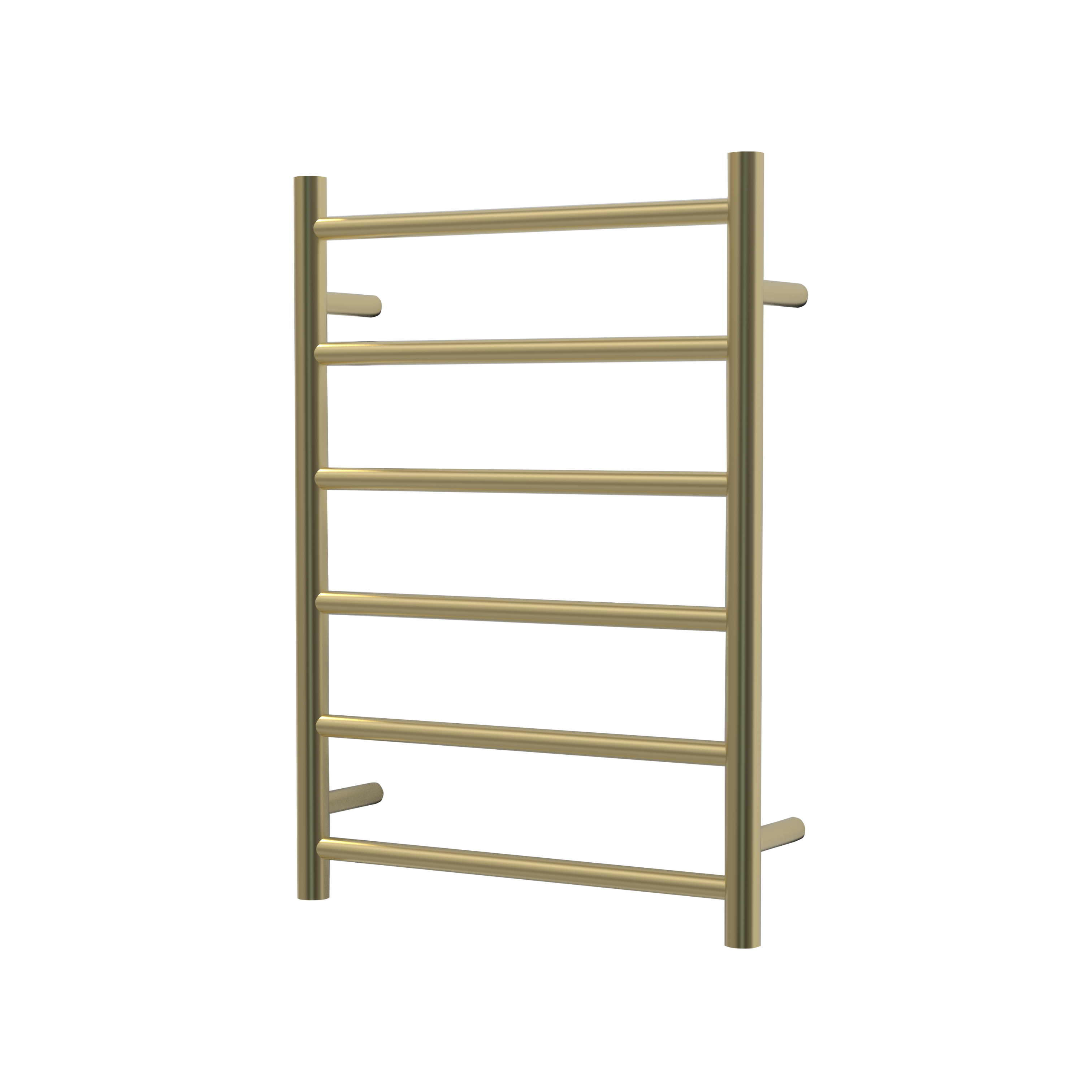 Nora Verona Heated Towel Rail Round 6 Bar H700*W500*D120mm Brushed Brass (RBHTR-BB-R7050)