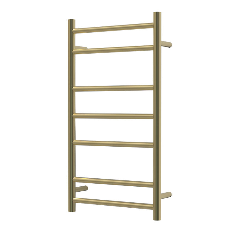 Nora Verona Heated Towel Rail Round 7 Bar H825*W450*D120mm Brushed Brass (RBHTR-BB-R8245)
