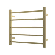 Nora Modena Heated Towel Rail Square 5 Bar H550*W600*D120mm Brushed Brass (RBHTR-BB-S5560)