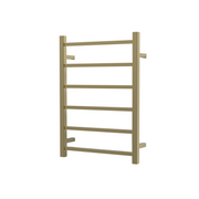 Nora Modena Heated Towel Rail Square 6 Bar H700*W500*D120mm Brushed Brass (RBHTR-BB-S7050)