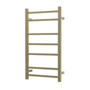 Nora Modena Heated Towel Rail Square 7 Bar H820*W450*D120mm Brushed Brass (RBHTR-BB-S8245)