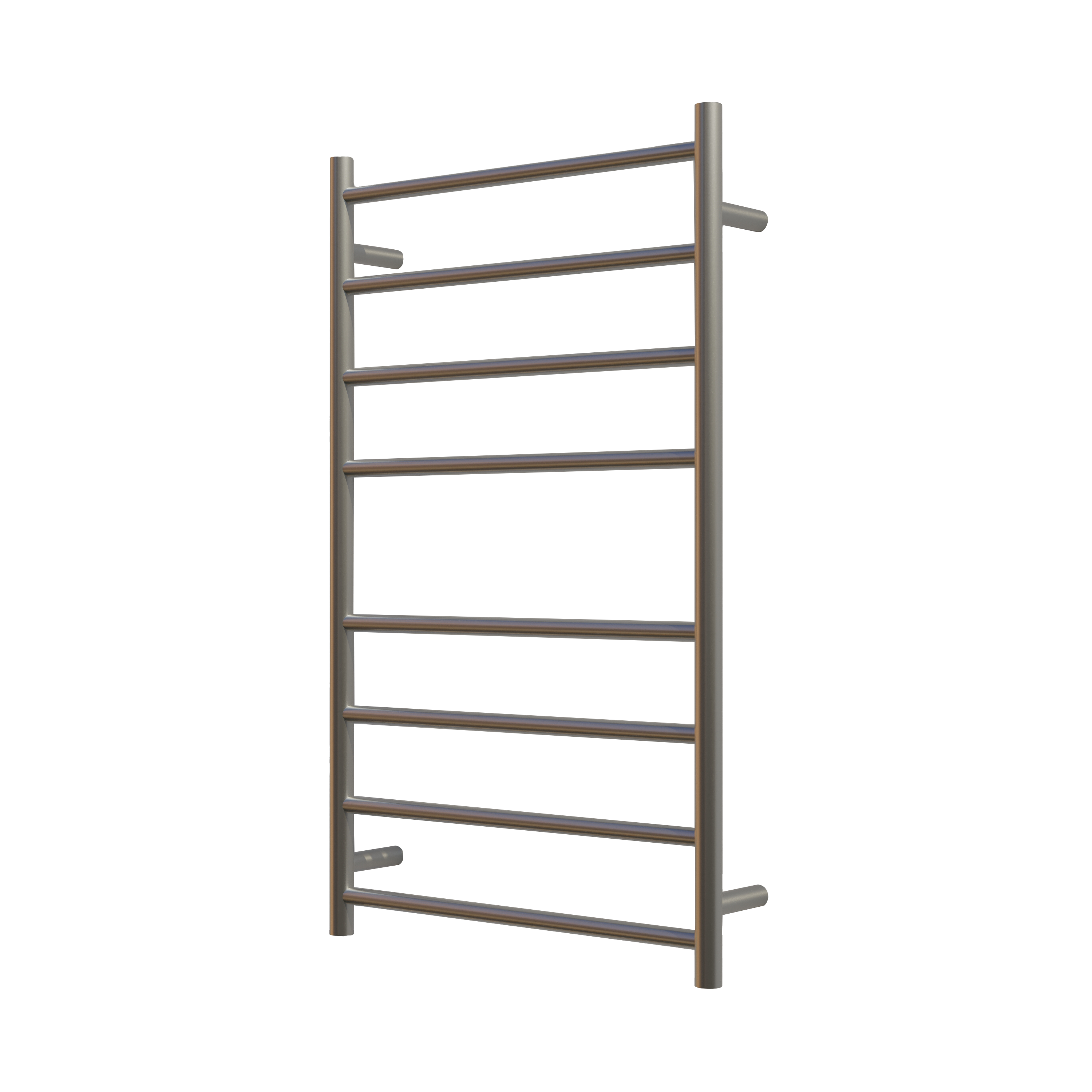 Nora Verona Heated Towel Rail Round 8 Bar H1000*W600*D120mm Brushed Nickel (RBHTR-BN-R1060)