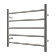Nora Verona Heated Towel Rail Round 5 Bar H550*W600*D120mm Brushed Nickel (RBHTR-BN-R5560)