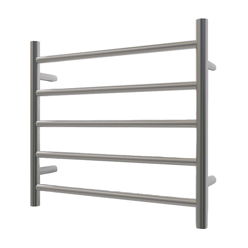 Nora Verona Heated Towel Rail Round 5 Bar H550*W600*D120mm Brushed Nickel (RBHTR-BN-R5560)
