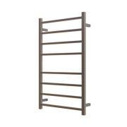 Nora Modena Heated Towel Rail Square 8 Bar H1000*W600*D120mm Brushed Nickel (RBHTR-BN-S1060)