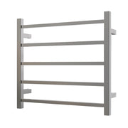 Nora Modena Heated Towel Rail Square 5 Bar H550*W600*D120mm Brushed Nickel (RBHTR-BN-S5560)