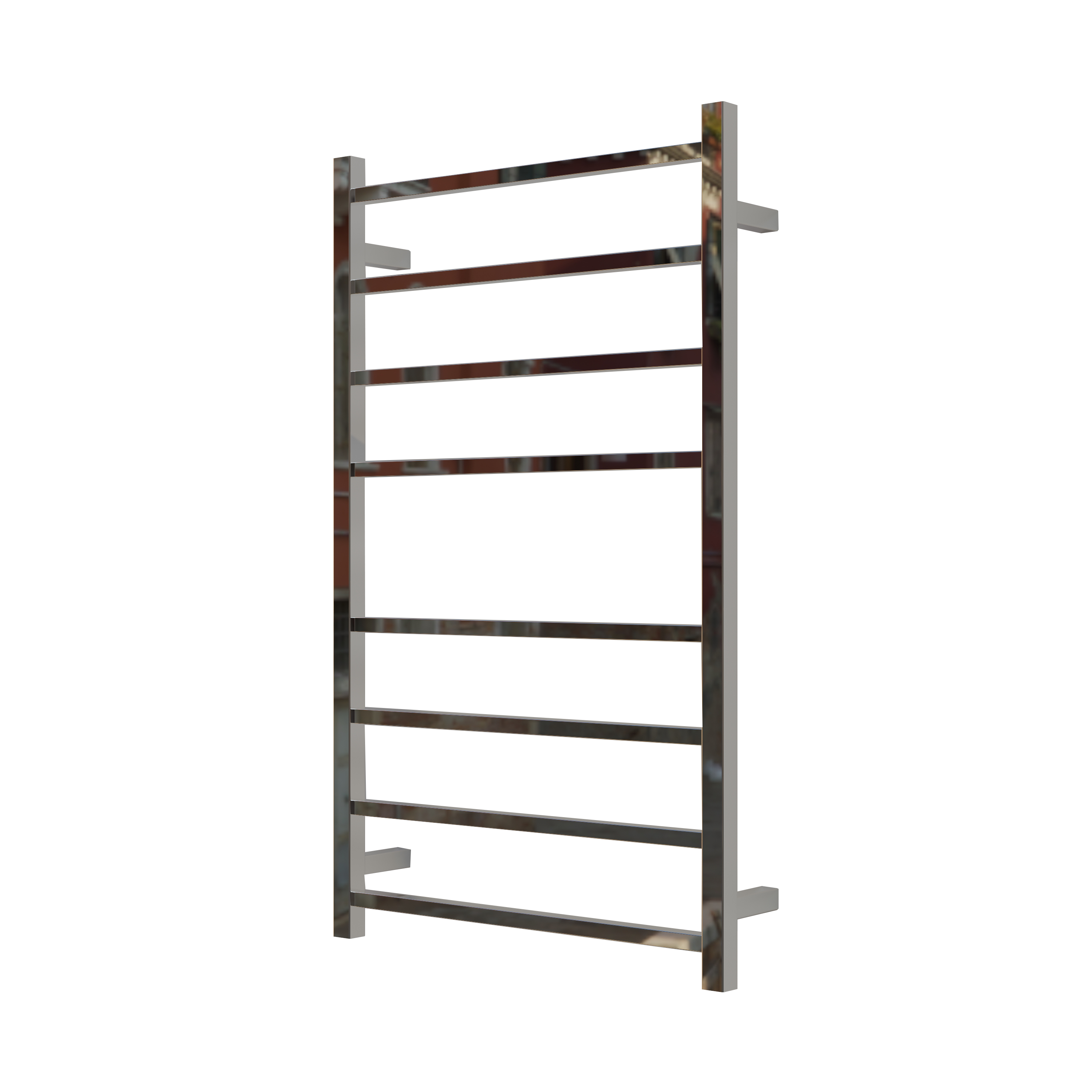 Nora Modena Heated Towel Rail Square 8 Bar H1000*W600*D120mm Polished Chrome (RBHTR-CH-S1060)