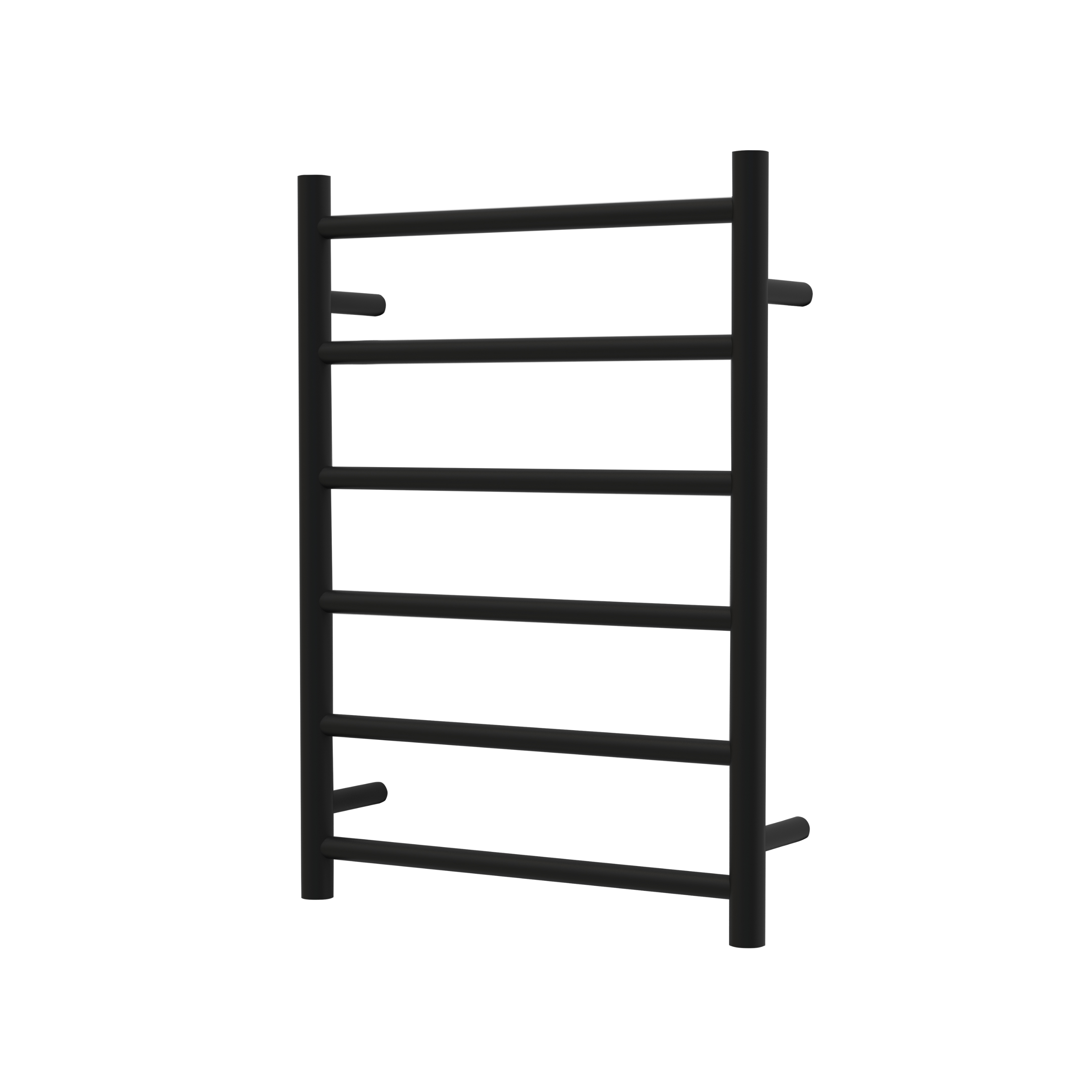 Nora Verona Heated Towel Rail Round 6 Bar H700*W500*D120mm Matte Black (RBHTR-MB-R7050)