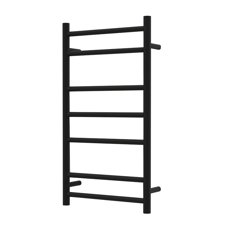 Nora Verona Heated Towel Rail Round 7 Bar H820*W450*D120mm Matt Black (RBHTR-MB-R8245)