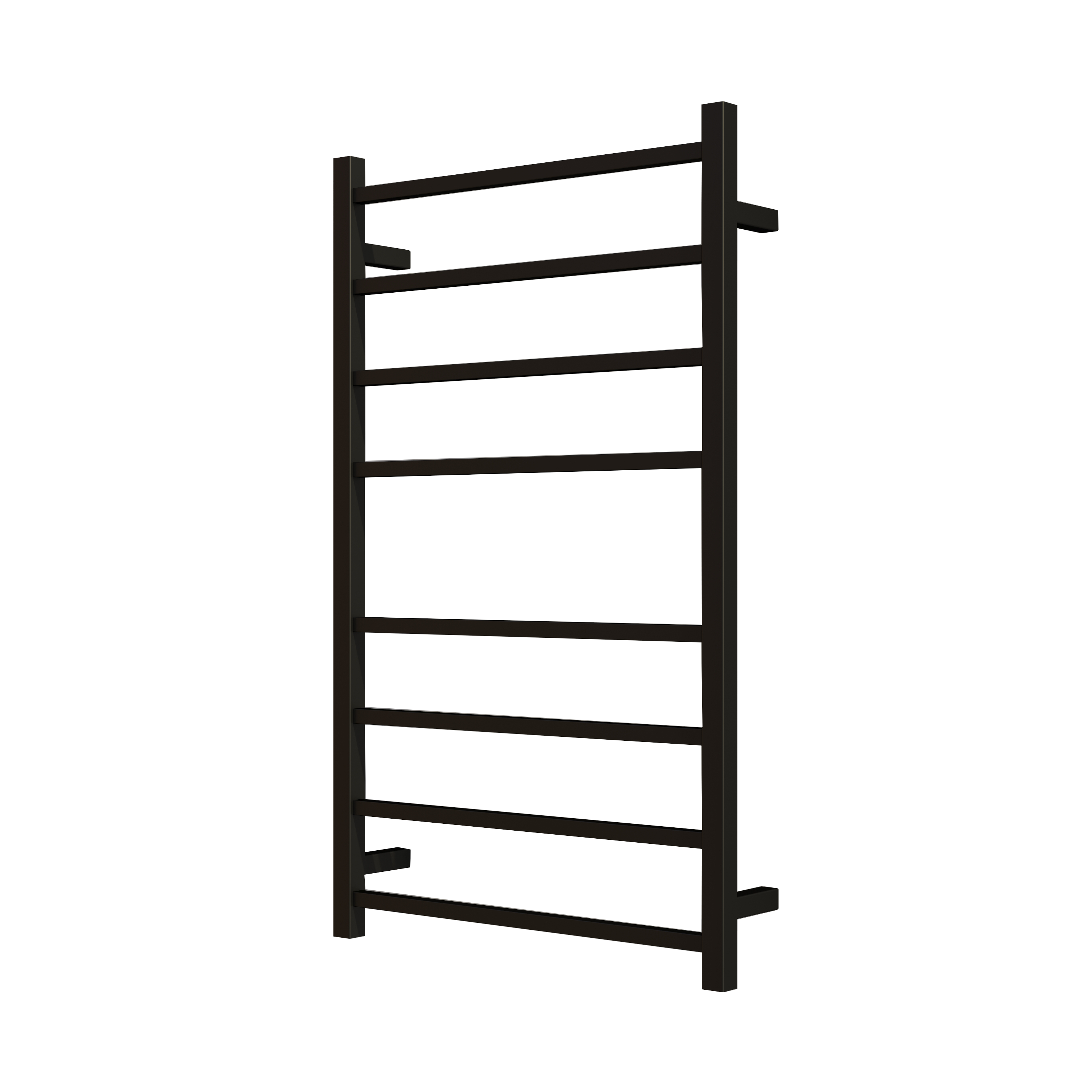 Nora Modena Heated Towel Rail Square 8 Bar H1000*W600*D120mm Matte Black (RBHTR-MB-S1060)