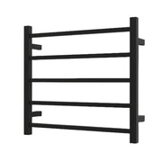Nora Modena Heated Towel Rail Square 5 Bar H550*W600*D120mm Matt Black (RBHTR-MB-S5560)