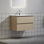 Nora Modena Wall-Hung Vanity North American Oak W740*D455*H520 (RBV-1008MCLO750)