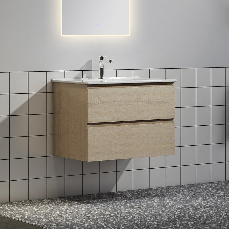 Nora Modena Wall-Hung Vanity North American Oak W740*D455*H520 (RBV-1008MCLO750)