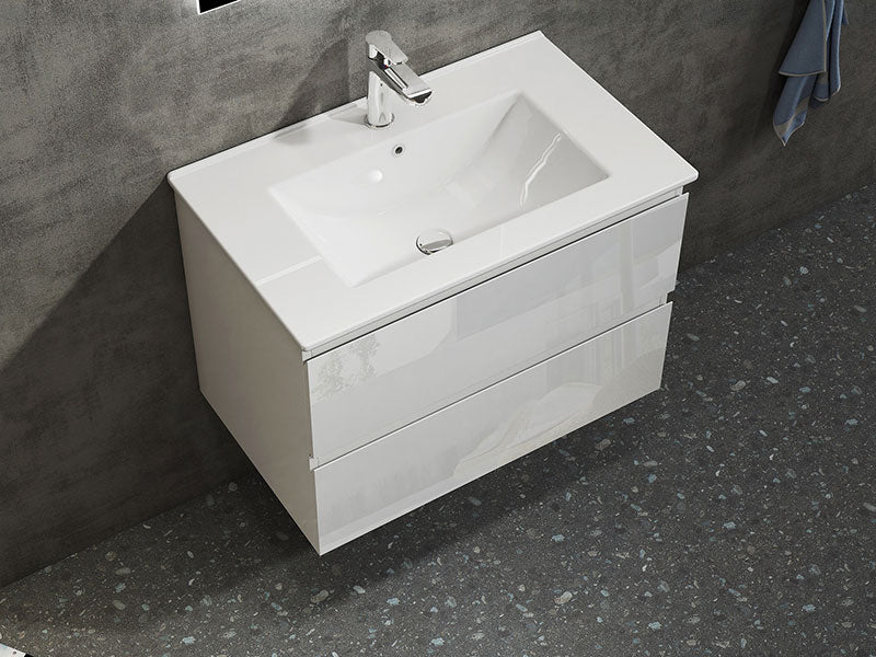 Nora Modena Wall-Hung Vanity White W590*D455*H520 (RBV-1010MCWH600)
