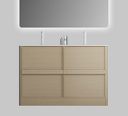 Nora Rimini Floor Standing Vanity, Log Walnut, W1190*D455*H837 (RBV-1689MCLWN1200D) CABINET ONLY