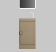 Nora Rimini Floor Standing Vanity, Log Walnut, W454*D253*H820 (RBV-1689MCLWN450) CABINET ONLY
