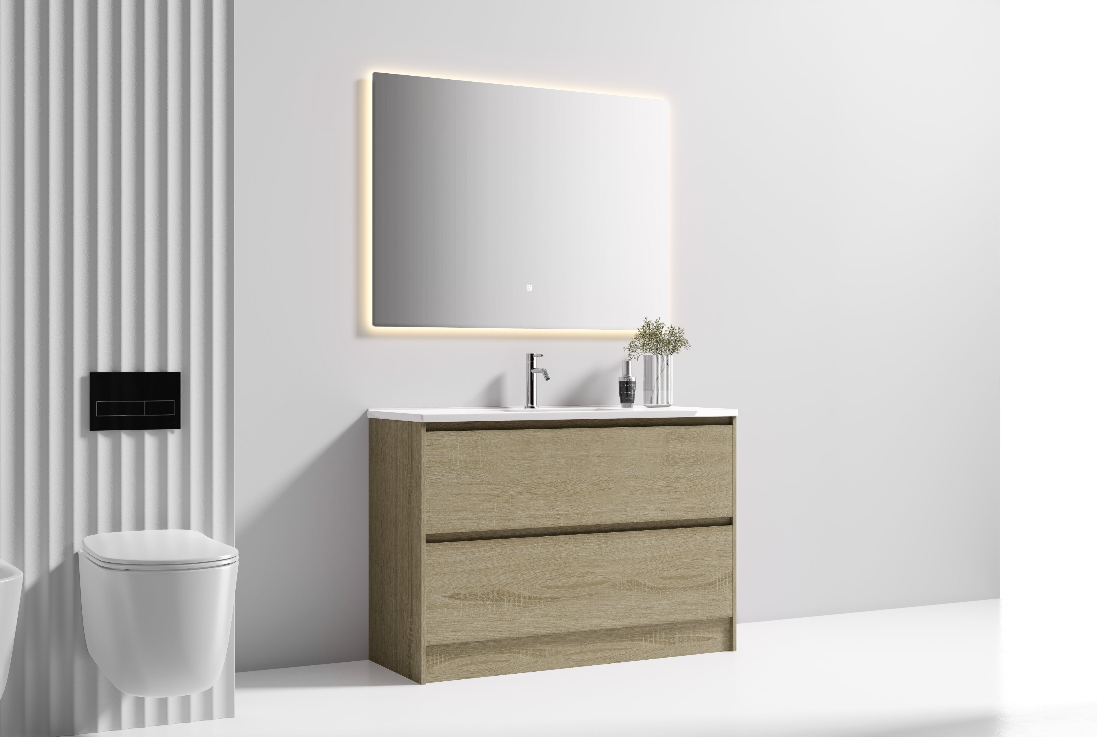 Nora Verona Floor Standing Vanity North American Oak W1190*D455*H820 (RBV-6009MCNAO1200) CABINET ONLY