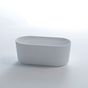 Nora Firenze Oval Free Standing Bath with overflow 1500 - Fine Fluted Exterior (RN5120-1500)