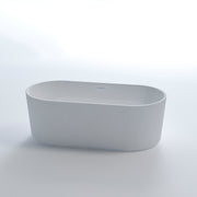Nora Firenze Oval Free Standing Bath with overflow 1700 - Fine Fluted Exterior (RN5120-1700)
