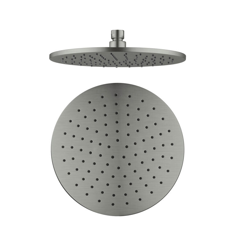 Nero 250mm Round Shower Head Gun Metal (NRROA1001GM)