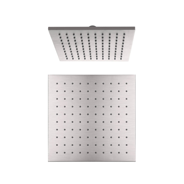 Nero 250mm Square Shower Head Brushed Nickel (NRROB1003BN)