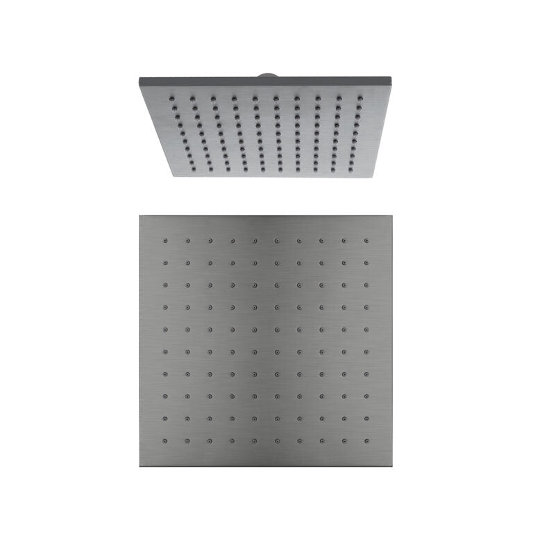 Nero 250mm Square Shower Head Gun Metal (NRROB1003GM)