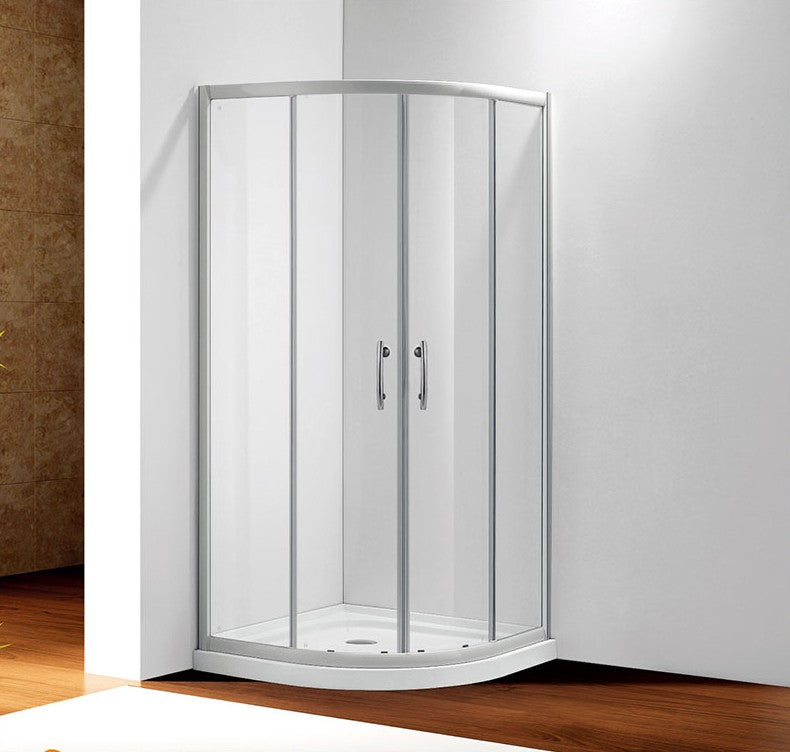 Nora Modena Range Curve Shape Shower Glass Sliding Door, 1000*1000*1900 (SG-MO-SD-1C1900)