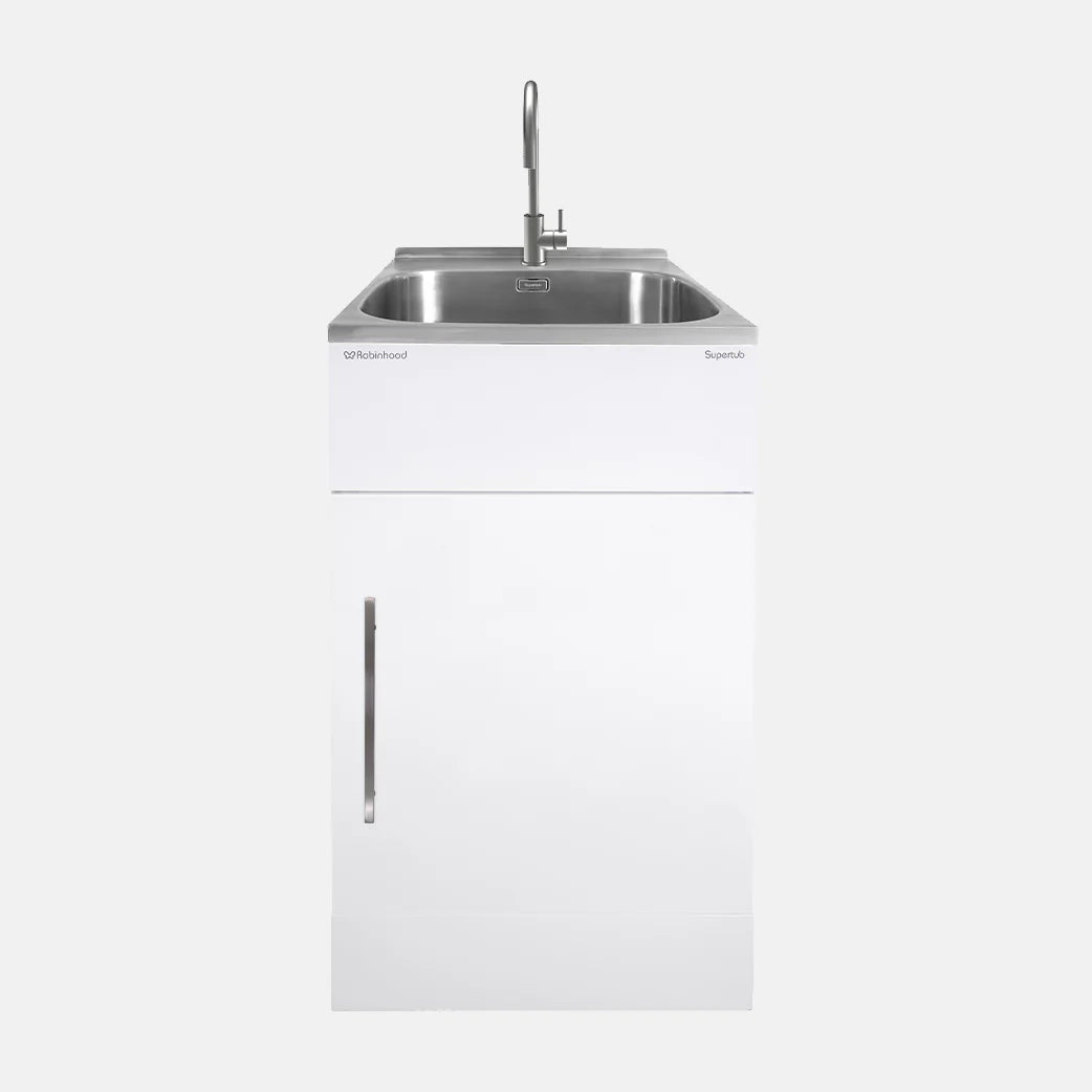 Robinhood Standard Sized Tub with Stainless Steel Gooseneck Tap (ST3103)