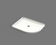 Nora Shower Tray Curve Left-Handed Centre Waste 1200×900mm (STC12ML)