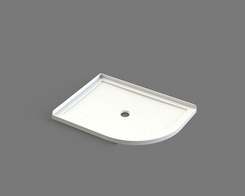 Nora Shower Tray Curve Left-Handed Centre Waste 1200×900mm (STC12ML)
