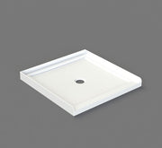 Nora Shower Tray 3-lip Square Centre Waste 900mm (STS999M)