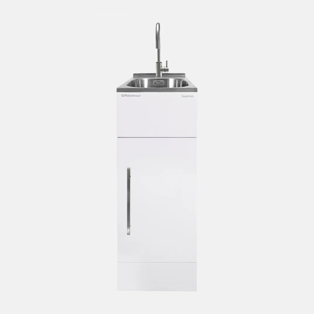 Robinhood Slim Sized Tub with Storage Cupboard (STSLIMTAP3)