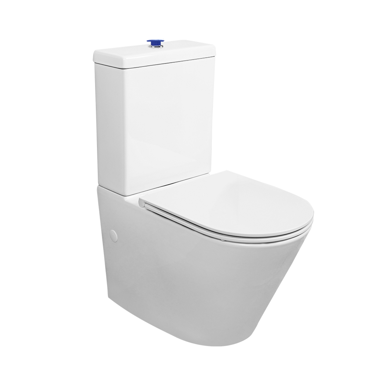 Englefield Sierra Raised Height Back to Wall Toilet Suite with Raised Flush Button