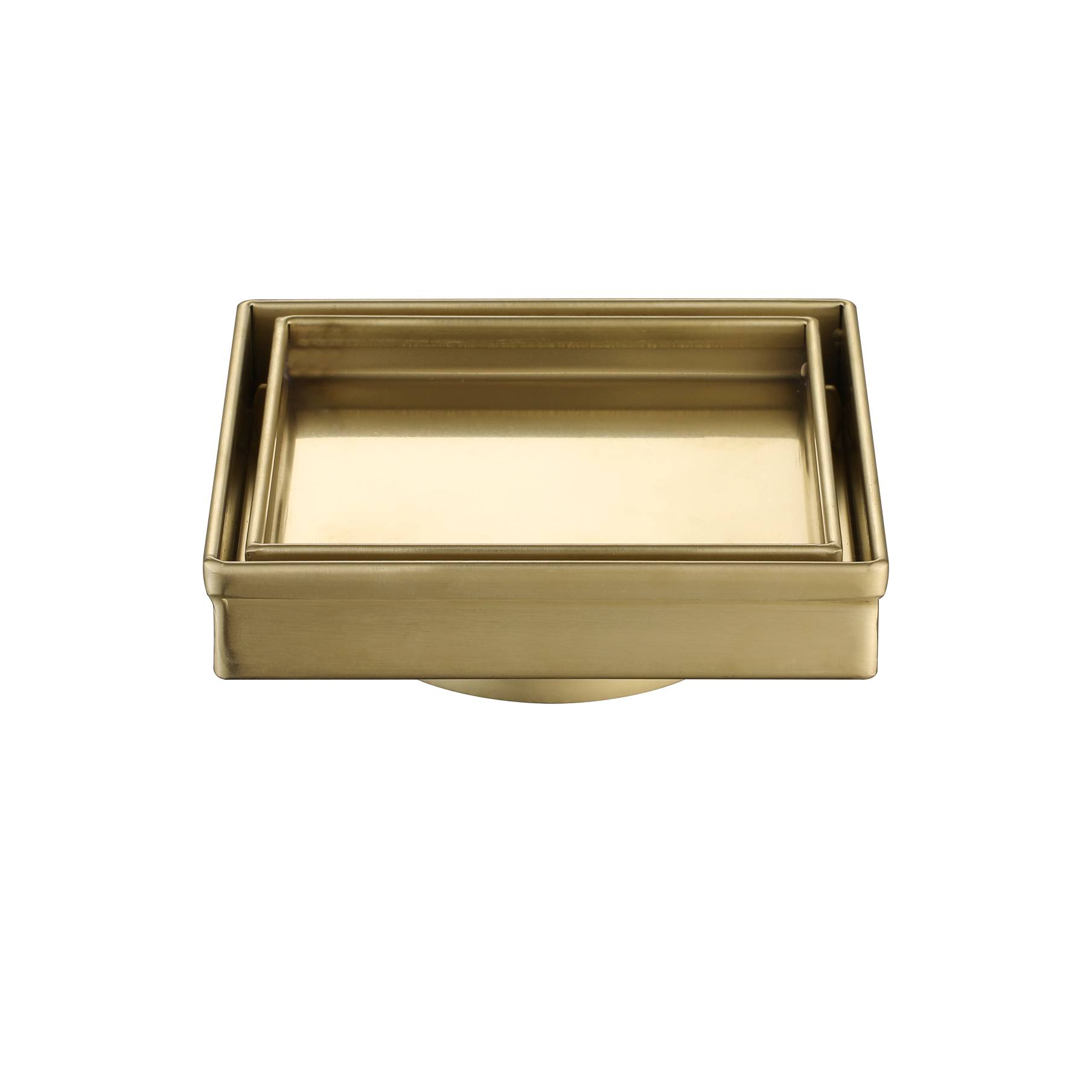 Nora Modena Tile Insert Floor Drain 115mm Brushed Gold (TI-11575FG)