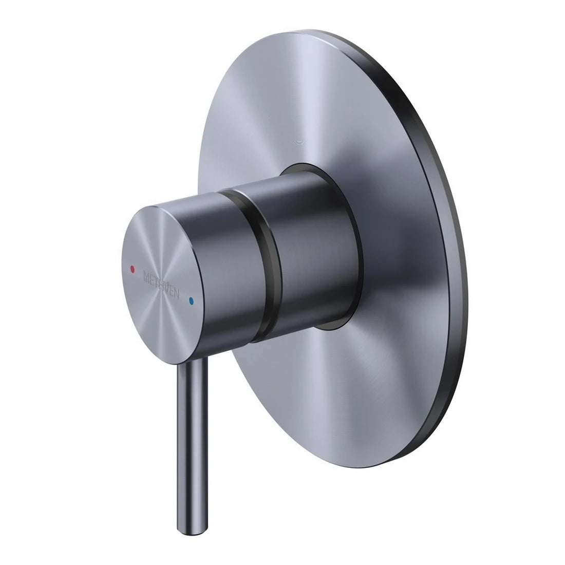 Methven Tūroa Shower Mixer With Large Faceplate - Brushed Graphite (TUHPSLGR)