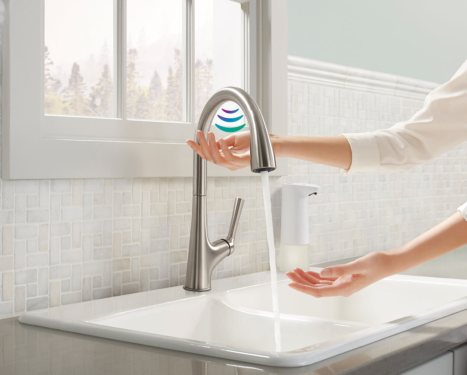 Kohler Malleco Touchless Kitchen Mixer With AC Power Adaptor