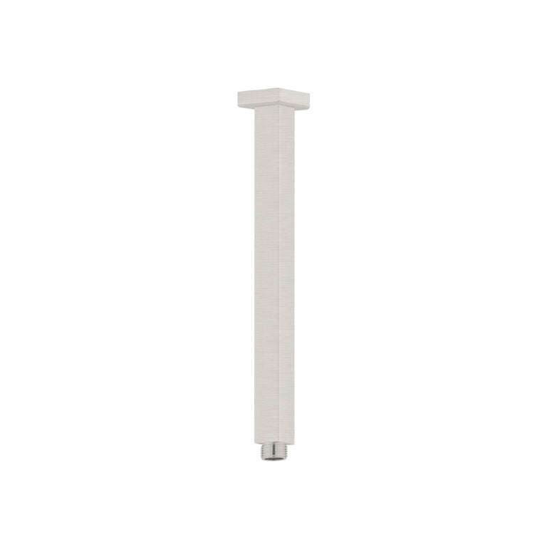 Nero Square Ceiling Arm 300mm Length Brushed Nickel (NR504300BN)